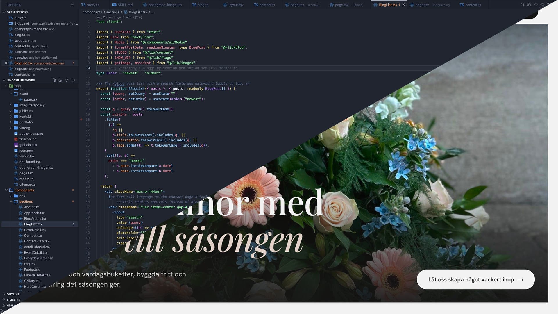 Dataingenjor i blomsterbutiken