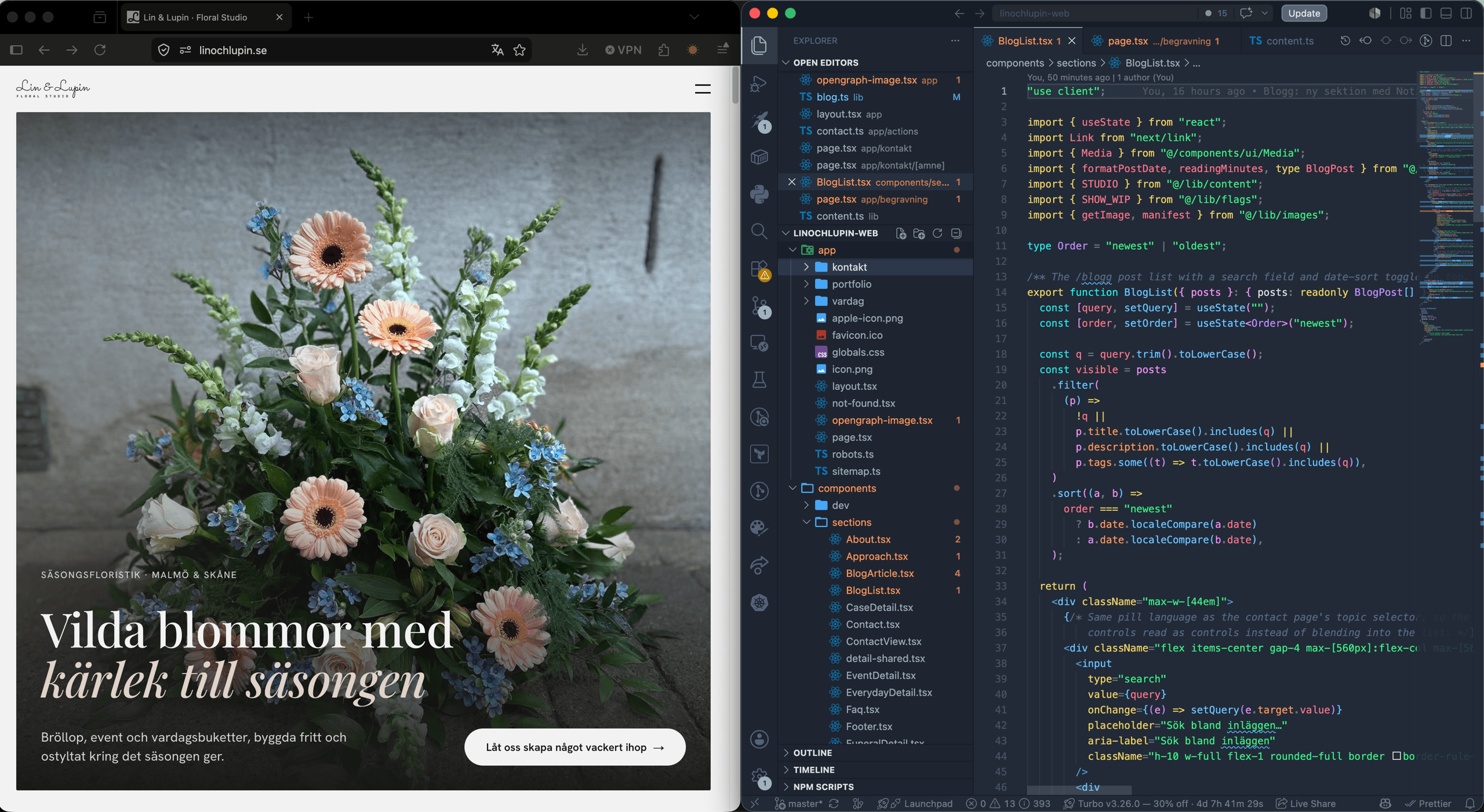 Dataingenjor i blomsterbutiken